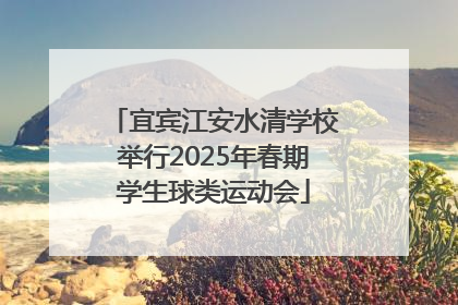 宜宾江安水清学校举行2025年春期学生球类运动会