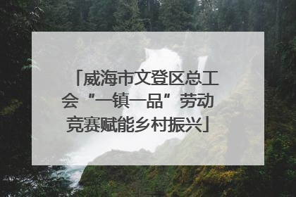 威海市文登区总工会“一镇一品”劳动竞赛赋能乡村振兴