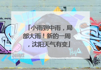 小雨到中雨，局部大雨！新的一周，沈阳天气有变