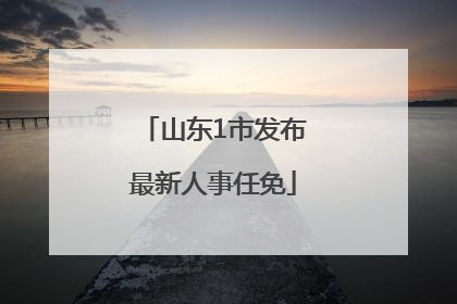 山东1市发布最新人事任免