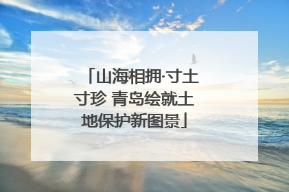 山海相拥·寸土寸珍 青岛绘就土地保护新图景
