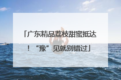 广东精品荔枝甜蜜抵达！“豫”见就别错过
