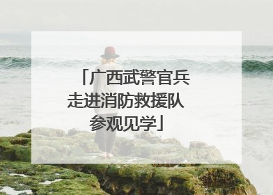 广西武警官兵走进消防救援队参观见学