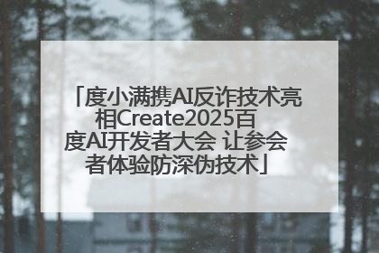 度小满携AI反诈技术亮相Create2025百度AI开发者大会 让参会者体验防深伪技术