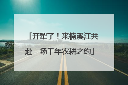 开犁了！来楠溪江共赴一场千年农耕之约