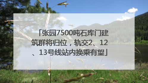 张园7500吨石库门建筑群将归位，轨交2、12、13号线站内换乘有望
