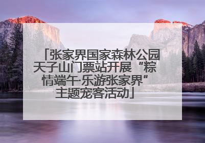 张家界国家森林公园天子山门票站开展“粽情端午·乐游张家界”主题宠客活动