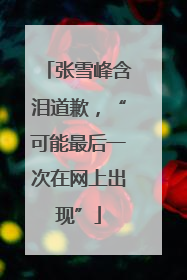 张雪峰含泪道歉，“可能最后一次在网上出现”