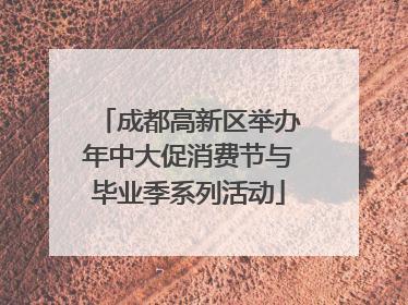 成都高新区举办年中大促消费节与毕业季系列活动