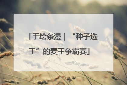 手绘条漫｜“种子选手”的麦王争霸赛