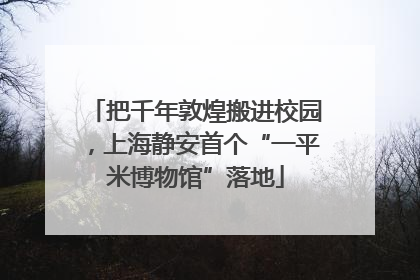 把千年敦煌搬进校园，上海静安首个“一平米博物馆”落地