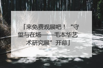 来免费观展吧！“守望与在场——毛本华艺术研究展”开幕