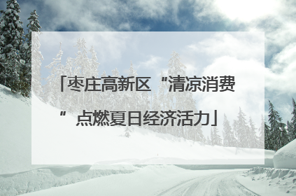 枣庄高新区“清凉消费”点燃夏日经济活力