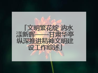 文明繁花绽 汭水漾新晖——甘肃华亭纵深推进精神文明建设工作综述