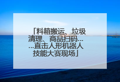 料箱搬运、垃圾清理、商品扫码……直击人形机器人技能大赛现场