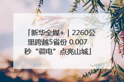 新华全媒+｜2260公里跨越5省份 0.007秒“疆电”点亮山城
