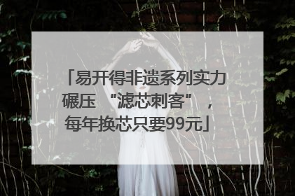 易开得非遗系列实力碾压 “滤芯刺客”，每年换芯只要99元