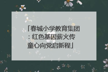 春城小学教育集团：红色基因薪火传 童心向党启新程