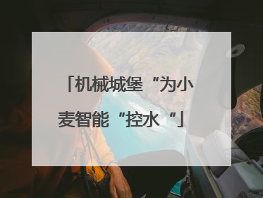 机械城堡“为小麦智能“控水“
