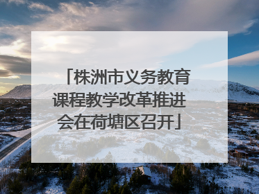 株洲市义务教育课程教学改革推进会在荷塘区召开