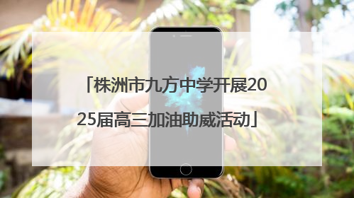 株洲市九方中学开展2025届高三加油助威活动