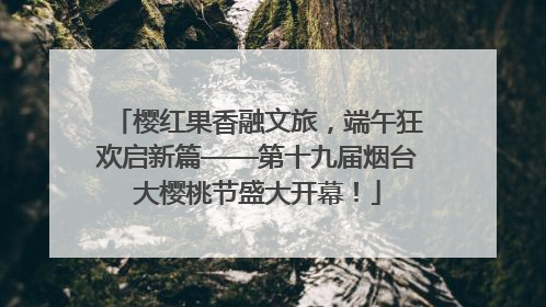 樱红果香融文旅，端午狂欢启新篇——第十九届烟台大樱桃节盛大开幕！