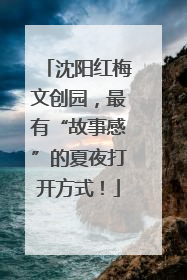 沈阳红梅文创园，最有“故事感”的夏夜打开方式！