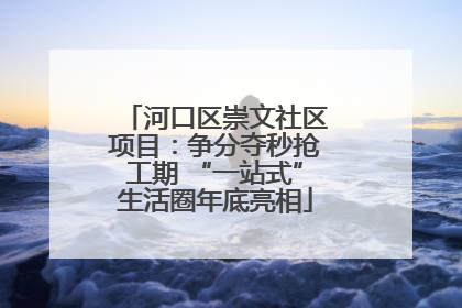 河口区崇文社区项目：争分夺秒抢工期 “一站式”生活圈年底亮相