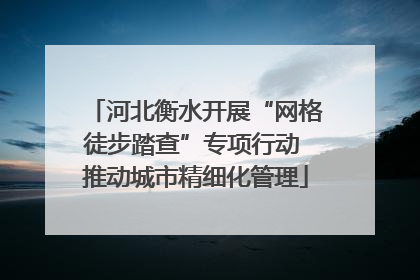 河北衡水开展“网格徒步踏查”专项行动 推动城市精细化管理