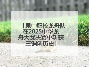 泉中职校龙舟队在2025中华龙舟大赛决赛中斩获三铜创历史