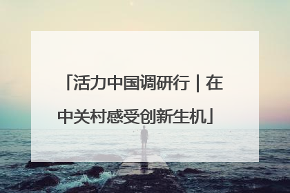 活力中国调研行｜在中关村感受创新生机