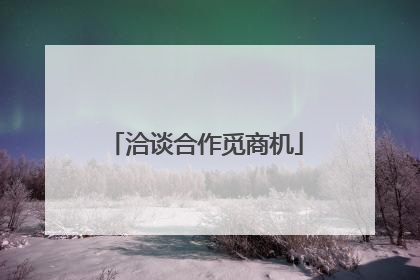 洽谈合作觅商机