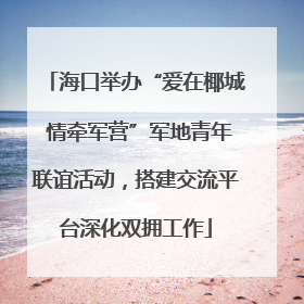 海口举办“爱在椰城 情牵军营”军地青年联谊活动，搭建交流平台深化双拥工作