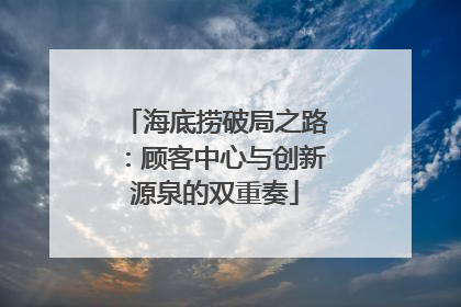 海底捞破局之路：顾客中心与创新源泉的双重奏