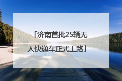 济南首批25辆无人快递车正式上路