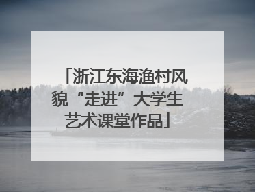浙江东海渔村风貌“走进”大学生艺术课堂作品