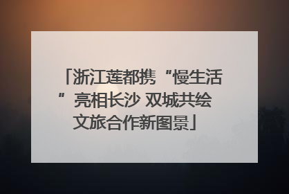 浙江莲都携“慢生活”亮相长沙 双城共绘文旅合作新图景