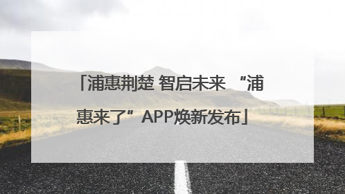 浦惠荆楚 智启未来 “浦惠来了”APP焕新发布