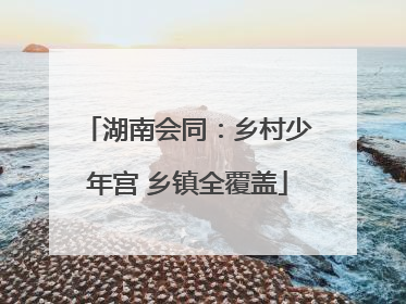 湖南会同：乡村少年宫 乡镇全覆盖