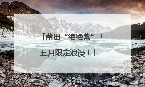 莆田“绝绝紫”！五月限定浪漫！