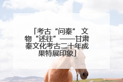 考古“问秦” 文物“述往”——甘肃秦文化考古二十年成果特展印象