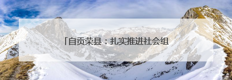 自贡荣县：扎实推进社会组织领域突出问题专项整治