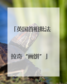 英国首相批法拉奇“画饼”