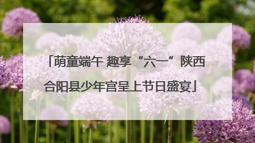 萌童端午 趣享“六一”陕西合阳县少年宫呈上节日盛宴