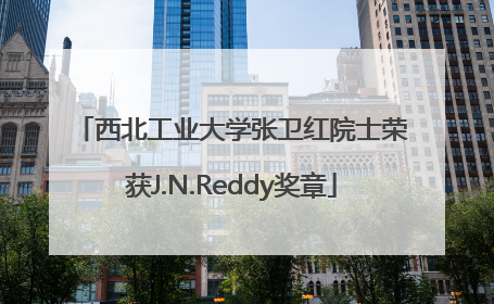 西北工业大学张卫红院士荣获J.N.Reddy奖章
