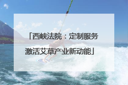 西峡法院：定制服务激活艾草产业新动能