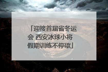 迎接首届省冬运会 西安冰球小将假期训练不停歇