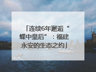 连续6年邂逅“蝶中皇后”：福建永安的生态之约