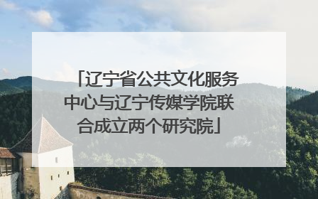 辽宁省公共文化服务中心与辽宁传媒学院联合成立两个研究院