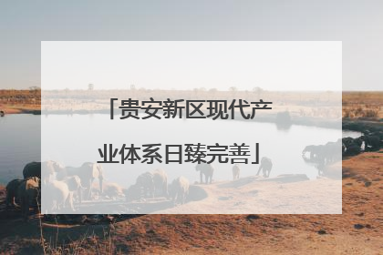 贵安新区现代产业体系日臻完善